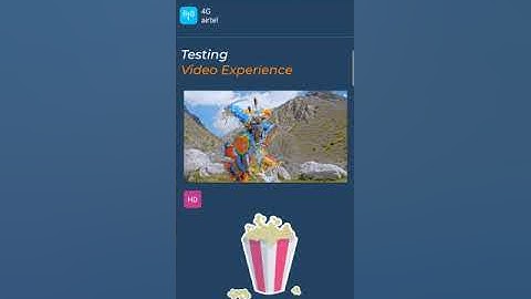 Airtel LTE Speed Test & Video Test by OpenSignal Speed Test App