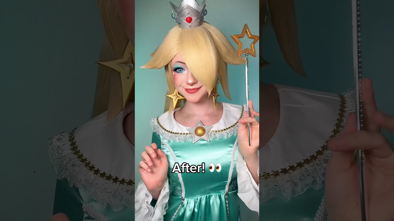 BEFORE VS AFTER! Rosalina Super Mario Galaxy Cosplay… #mario #supermario #cosplay
