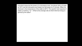 A-level Physics: Thermal Physics Lesson 4 - Specific Latent Heat Exam Questions