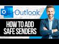 How to Add an Email Address to the safe sender list in Outlook