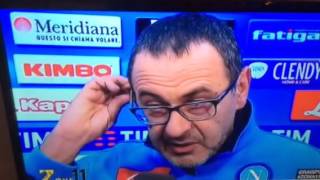 Sarri risponde a Mancini dopo Napoli-Inter