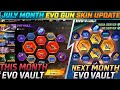 July Month Evo Vault Event | Evo Mp40 & Draco Ak47 Gun Skin Return | Next Evo Gun Free Fire