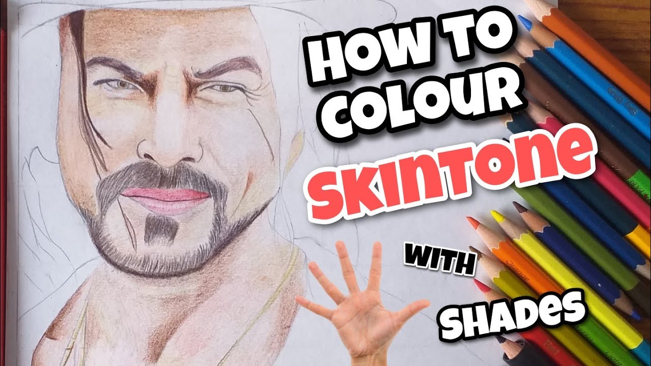 How To Colour Skintone With 5 Shades Skin Colouring Toshika Art