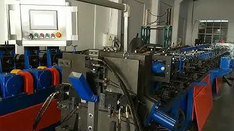 working testing video for downspout pipe machine