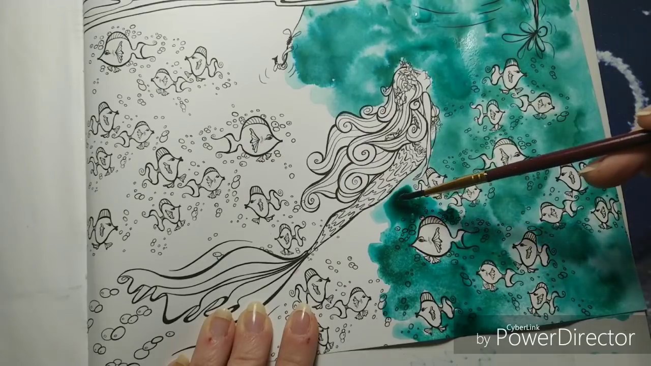 🧐 Coloring Technique - background in liquid watercolor