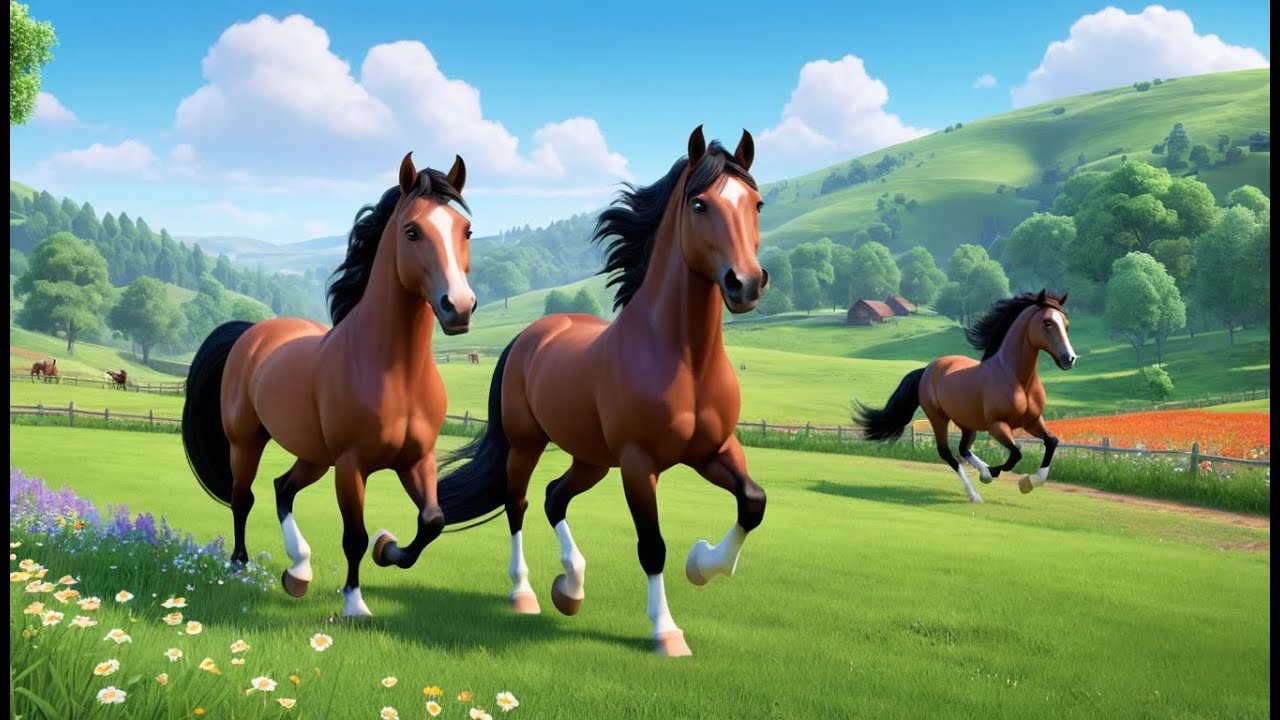 Chicken Parade on the Farm Lane | Cheerful Farm Nursery Rhyme for Kids