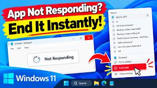 App not responding End it instantly!
