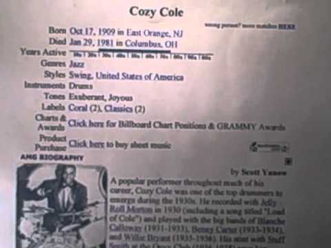 Cozy Cole - Stompin' at the Savoy written by Goodm...