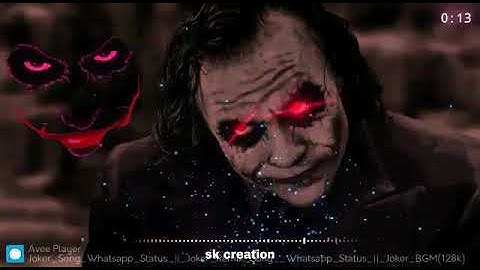 Joker new WhatsApp status Avee player new template