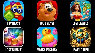 Toy Blast, Toon Blast, Lost Jewels, Lost Bubble, Match Factory, Jewel Queen screenshot 5