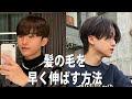 髪の毛をなるべく早く伸ばす方法。