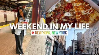 WEEKEND IN MY LIFE LIVING IN NYC: marathon training updates, spending time at home alone