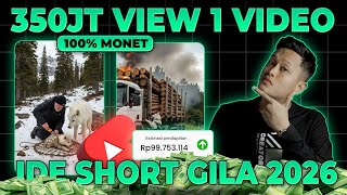 Short Idea 2026! 350 Million Views/Videos, Crazy Profits! The Latest Way to Make Money from YouTu...