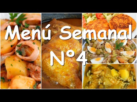 Weekly Menu No. 4 - 5 Easy Recipes for Each Day of the Week