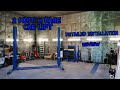 2 post car lift installation, review and adjustments. Automotech garage equipment H Base AS-235SBE