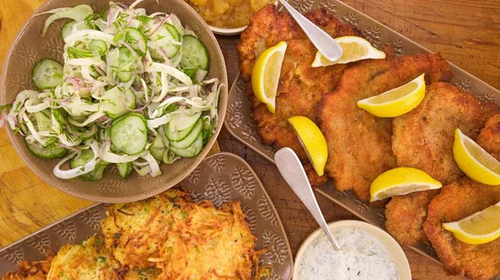 Schnitzel with Schnapple-Sauce and Parsnip-Potato ...