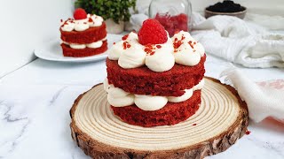 Mini tarta Red Velvet receta super fácil y jugosa