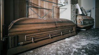 Abandoned Funeral Home Exploration  We Found Caskets and Hearses