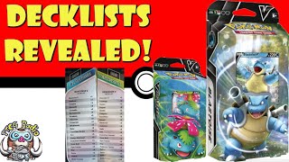 Pokémon TCG Venusaur V and Blastoise V  Lot of  2-1 Each V Battle Decks 