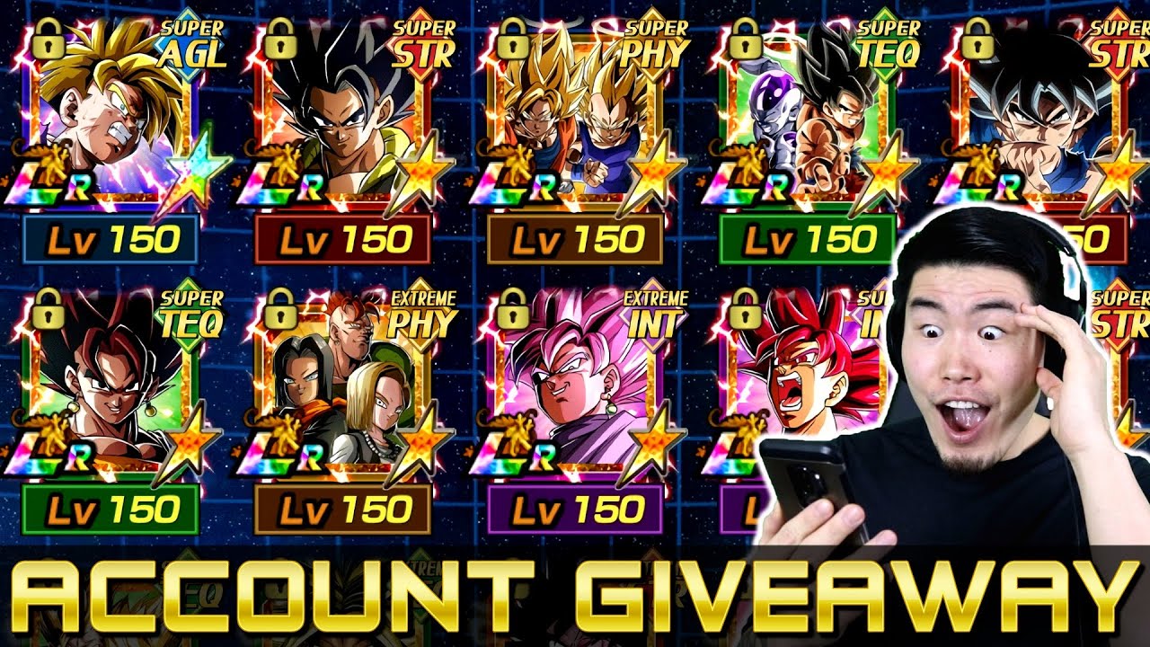 GODLY 57 LR WHALE ACCOUNT GIVEAWAY! (DBZ Dokkan Battle)