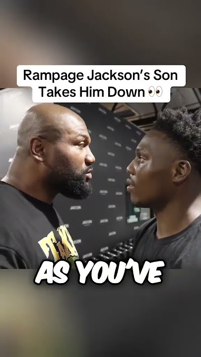 Rampage Jackson Realized He Can’t Beat His Own Son😳😂 #ufc