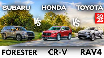 2025 Honda CR-V vs Toyota RAV4 vs Subaru Forester - Which SUV Wins The Battle?