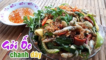 CÔ BA MIỀN TÂY ✅ GỎI ỐC MÓNG TAY với CHANH DÂY