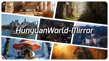 HunyuanWorld Mirror 部署教程：把你的2D图像变成逼真的3D场景 (点云/深度图/3D高斯)