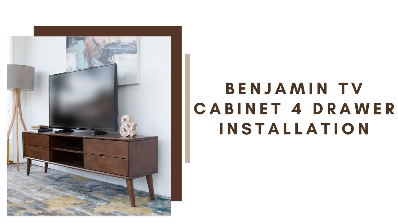 Benjamin TV Cabinet 4 Drawer Installation - YouTube