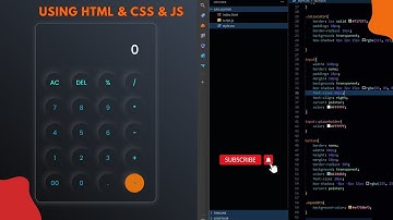 Calculator Using HTML, CSS, and JS | JavaScript Project ASMR - No Talking