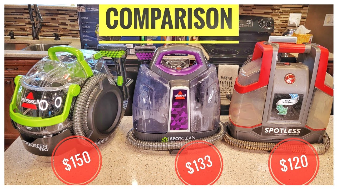 COMPARISON HOOVER Spotless VS BISSELL PRO HEAT & Little Green Pro