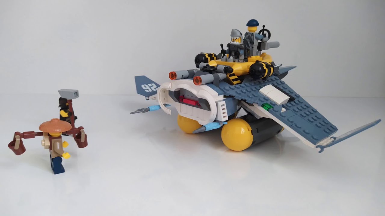 LEGO Ninjago Movie 70609 Manta Ray Bomber speed build 341pcs