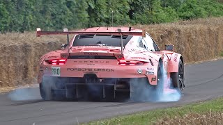 PORSCHE 911 RSR GTE 'PINK PIG'  ONE OF THE LOUDEST PORSCHE'S EVER! CRAZY SOUNDS!