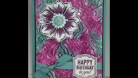 Fun background technique using Stampin