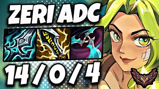 Zeri vs Jinx ADC [ Perfect KDA ] Korea Grandmaster Patch 14.10 ✅