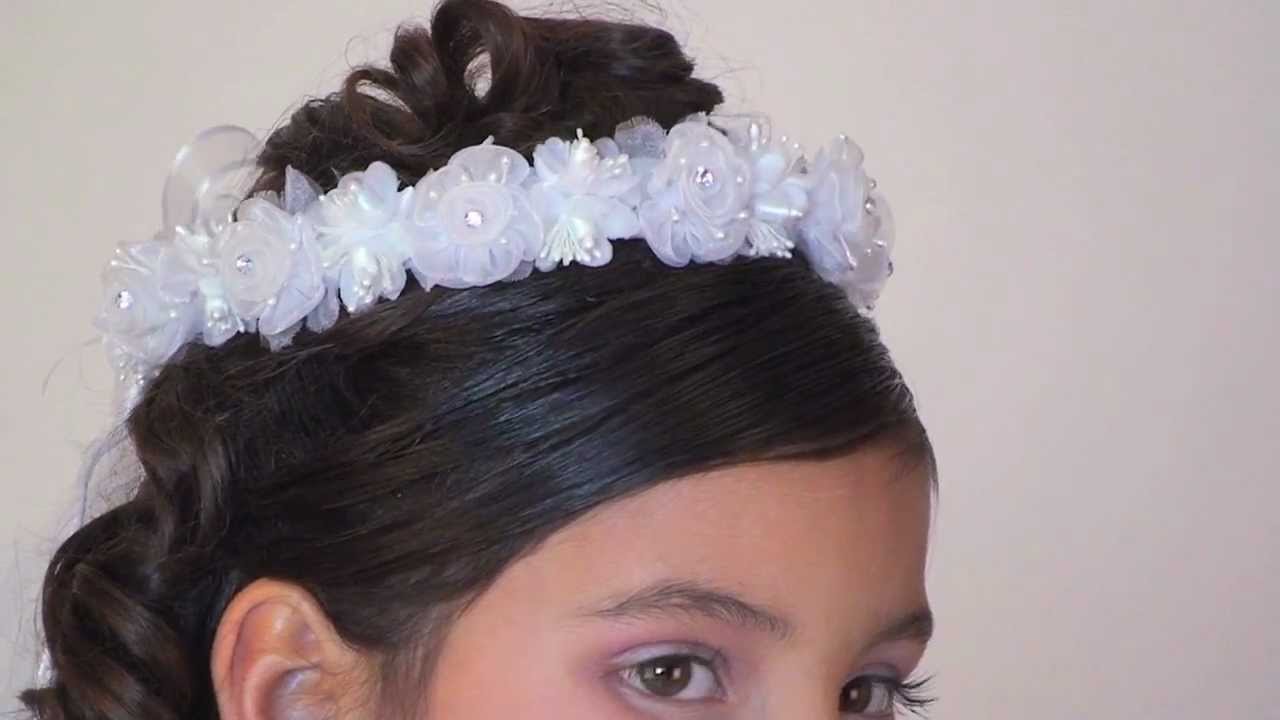 Headwreath with Veil Style FG_914- White only
