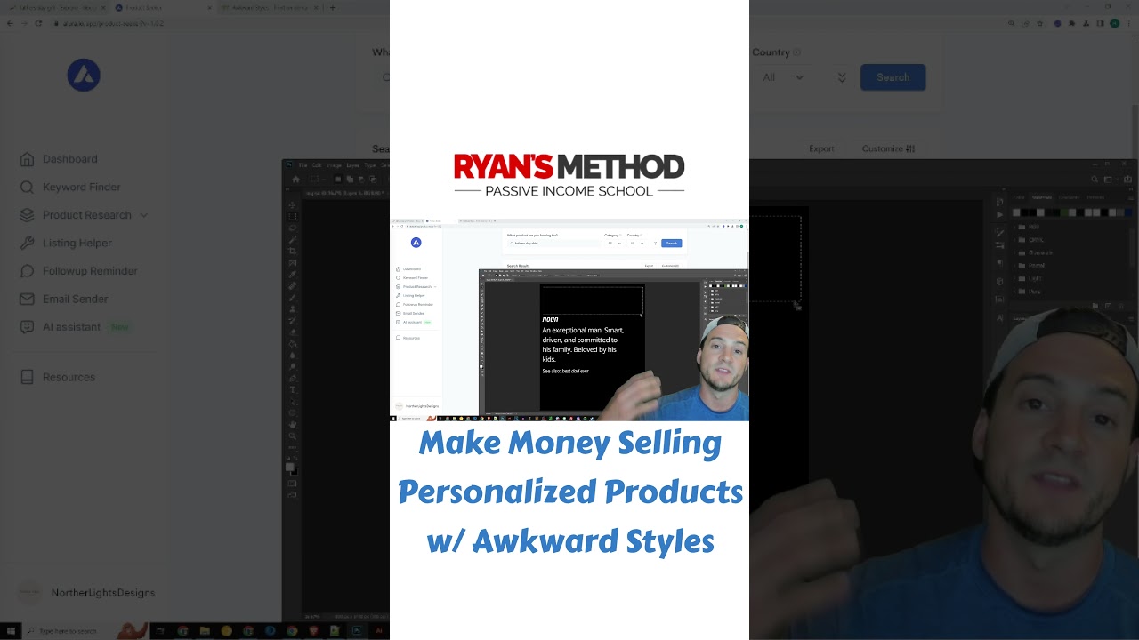 How I Plan on Selling Personalized Fathers Day Shirts w/ Awkward Styles ($500/day potential) 