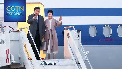 El presidente chino llega a Italia para una visita de Estado