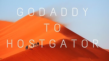 [How-To] Point Your GoDaddy Domain To Your Host Gator Hosting (2018)