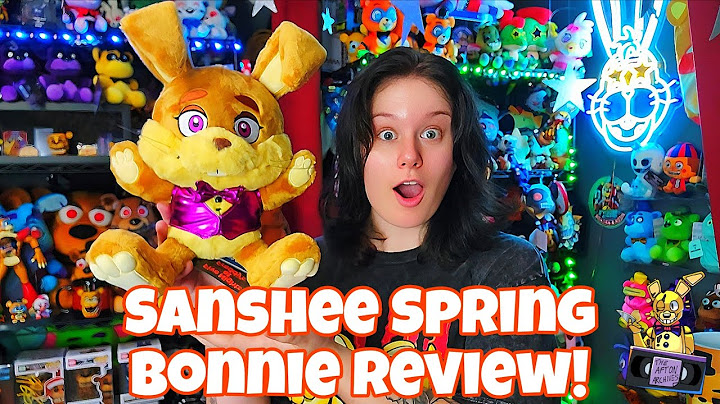Reviewing The New Sanshee Retro Spring Bonnie Plush! | #fnaf #sanshee #springbonnie