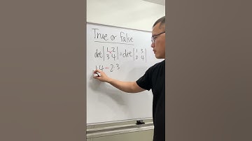 How to find the determinate of a 2 by 2 matrix