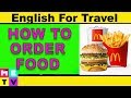 How to Order Food in English