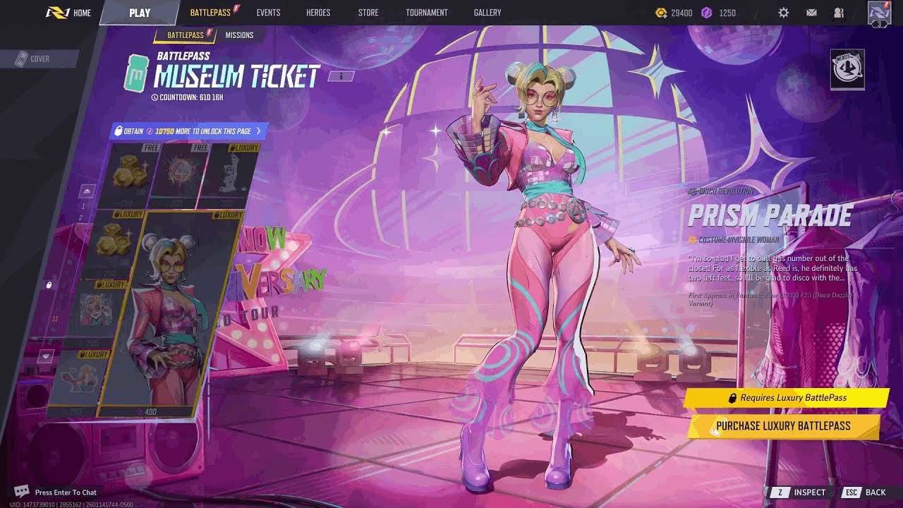 Full Marvel Rivals Season 6 Battlepass Showcase: Museum Ticket - YouTube
