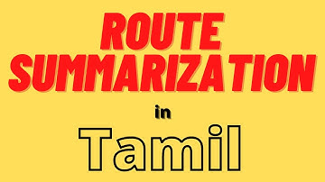 CCNA 200-301 :: Route Summarization in Tamil