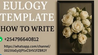 Eulogy Template | Write a Heartfelt Tribute with Ease