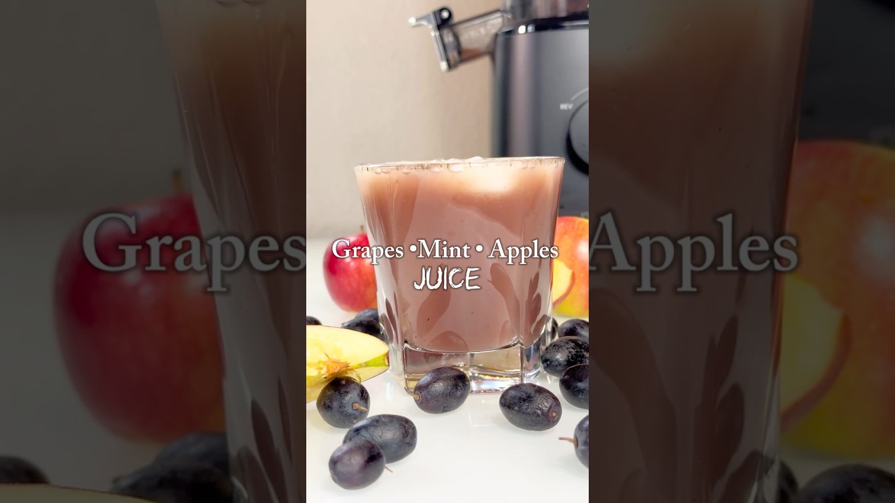 Holiday Inspired Drink | Grape Mint Apple | Add this to your holiday drinks  