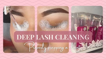 How To Apply Lash Bath + Lash Swabs | CLEAN YOUR CLIENTS LASHES | LASH TECH TIPS
