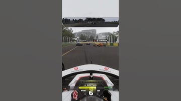 When a dry race becomes wet #f1 #f12023 #f123 #leagueracing #leaguerace #formula1 #haas #ferrari