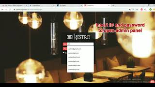 How to open admin panel| DigiRestro POS application| Restaurant Billing Software screenshot 4