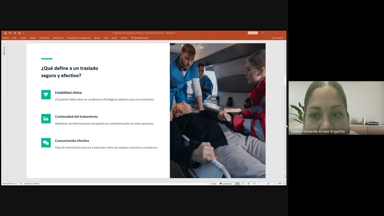MasterClass en Salud | Seguridad del Paciente en Traslado y Continuidad Asistencial